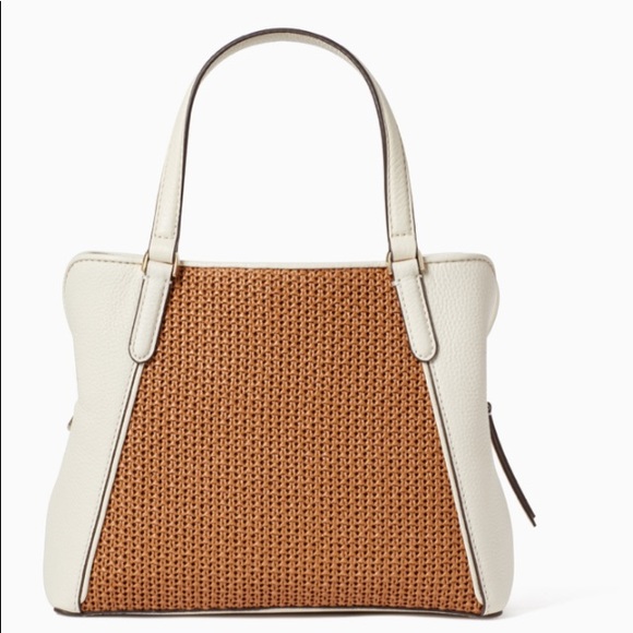 NWT 🆕 👛 Kate Spade ♠️ Jackson Straw Medium Triple Satchel - Picture 2 of 11